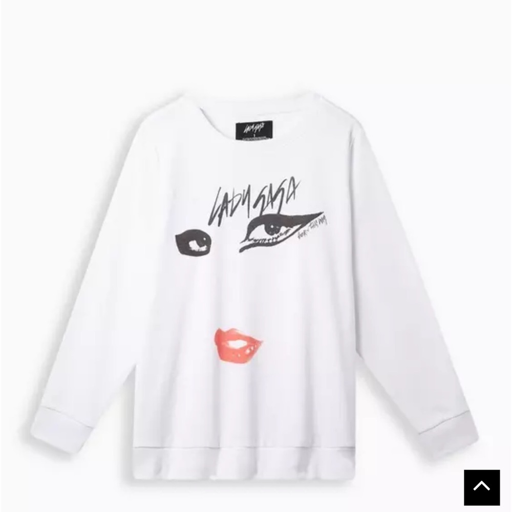 Torrid Lady Gaga white sweatshirt size 2.